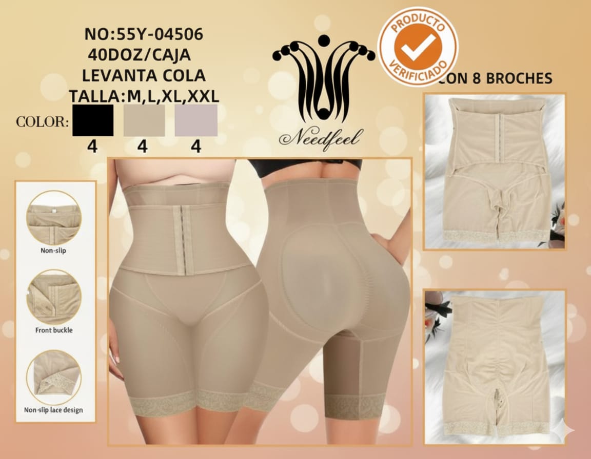 Miniatura 3 de Faja Colombiana reforzado - COLOR: MARRON CLARO XL